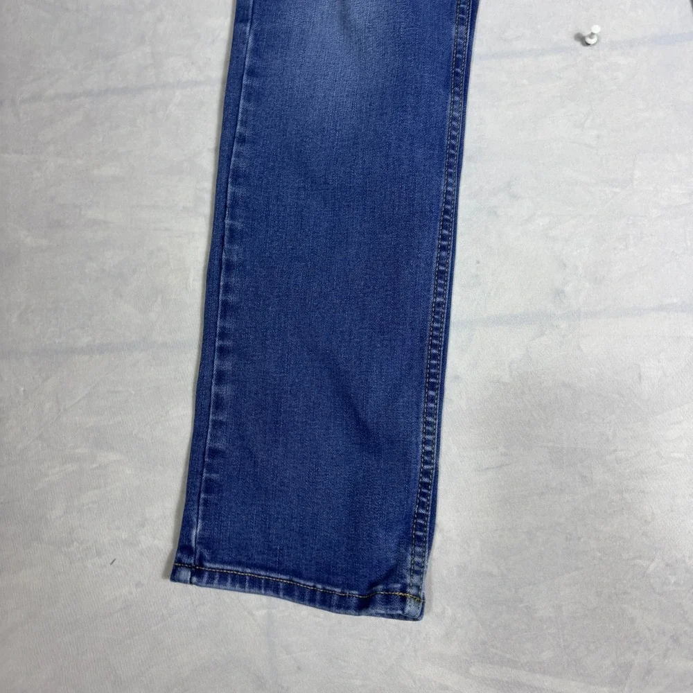 Levi's 511 Mens Straight Jeans Blue Denim‎ 5-Pocket Classic Whiskering Size 18R